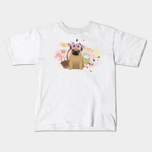 Pug and Love Kids T-Shirt